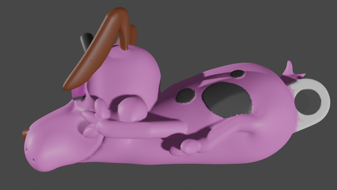 Image Courage the cowardly dog keyring