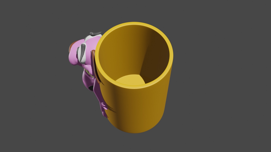 Image Courage the cowardly dog pen holder container