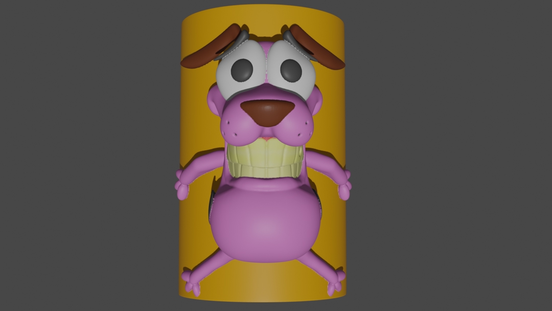 Image Courage the cowardly dog pen holder container