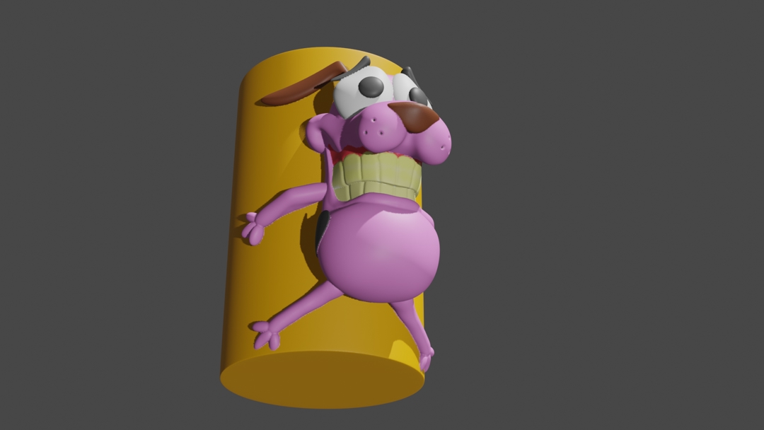 Image Courage the cowardly dog pen holder container