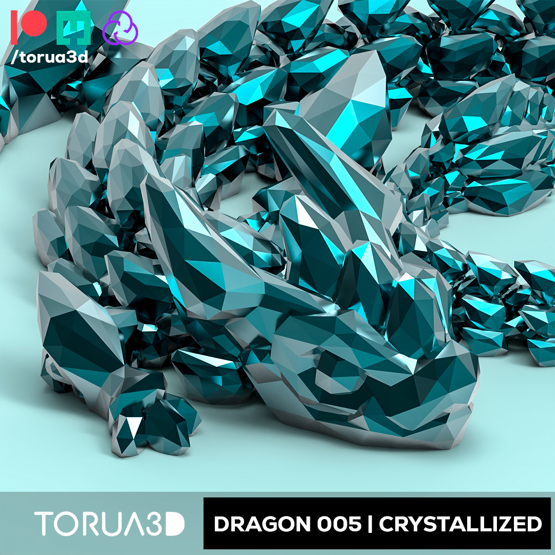 Image Articulated Dragon 005 Crystallized
