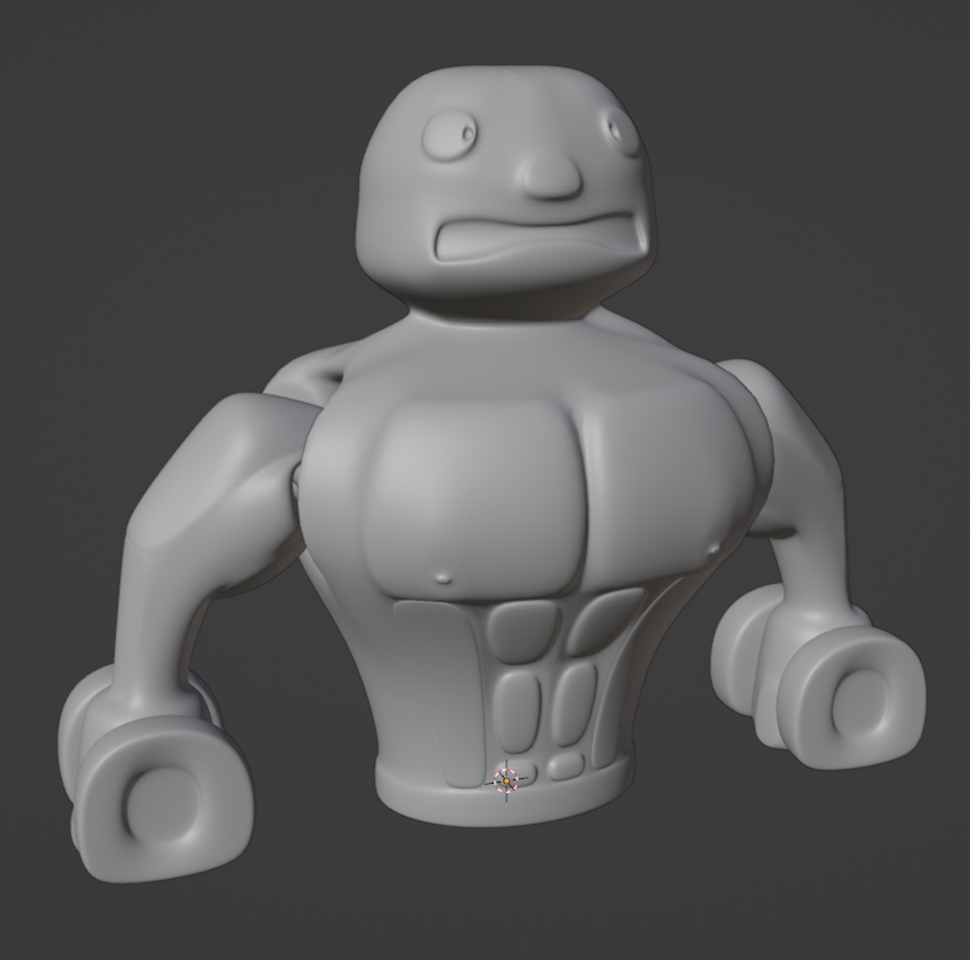 Image Print in place Flexi Muscle Man - Gym bro!
