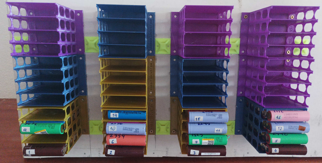 Image Powerwall battery 18650 holder x4