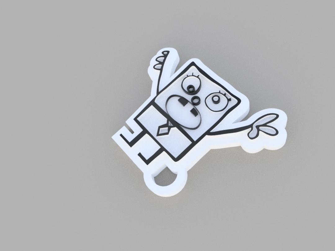 Image llavero bob esponja (trazo)