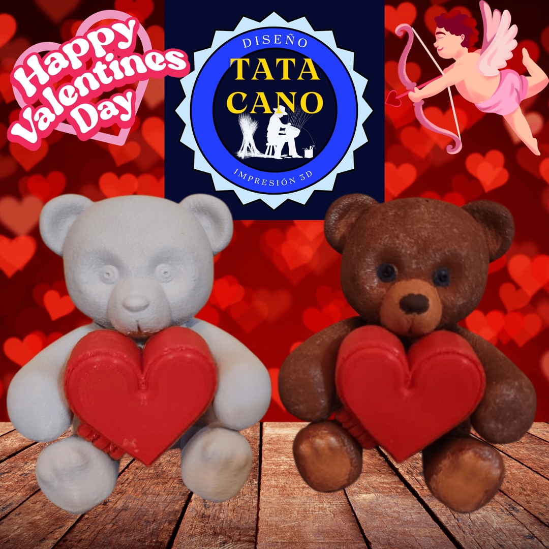 Image Teddy bear with a heartbox