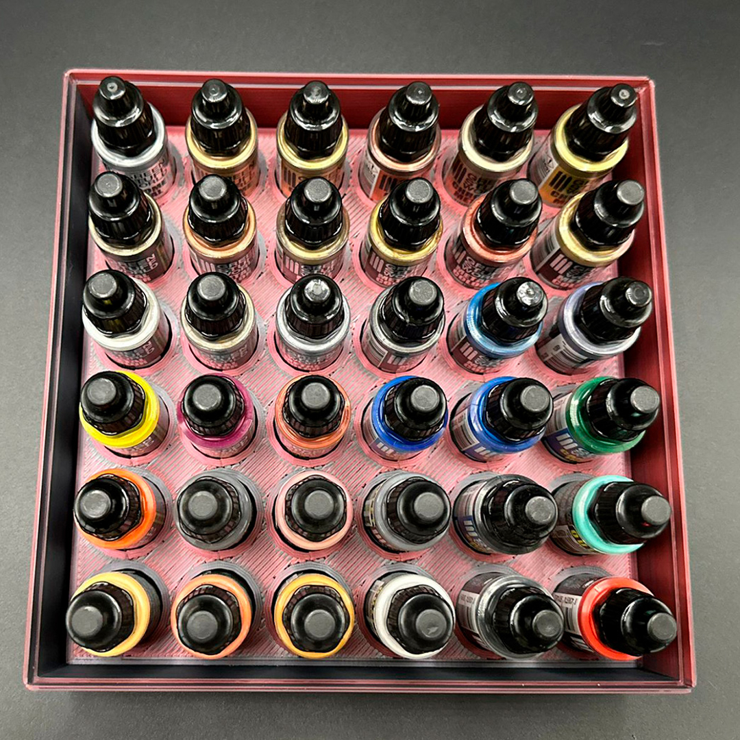 Image Caja Organizador de Pinturas Vallejo / Green Stuff / Army Painter - 36x17ml