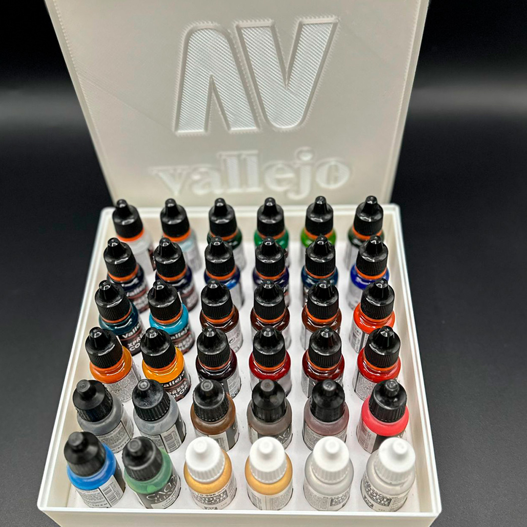 Image Caja Organizador de Pinturas Vallejo / Green Stuff / Army Painter - 36x17ml