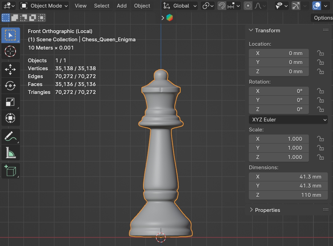 Image Chess Queen Ornament