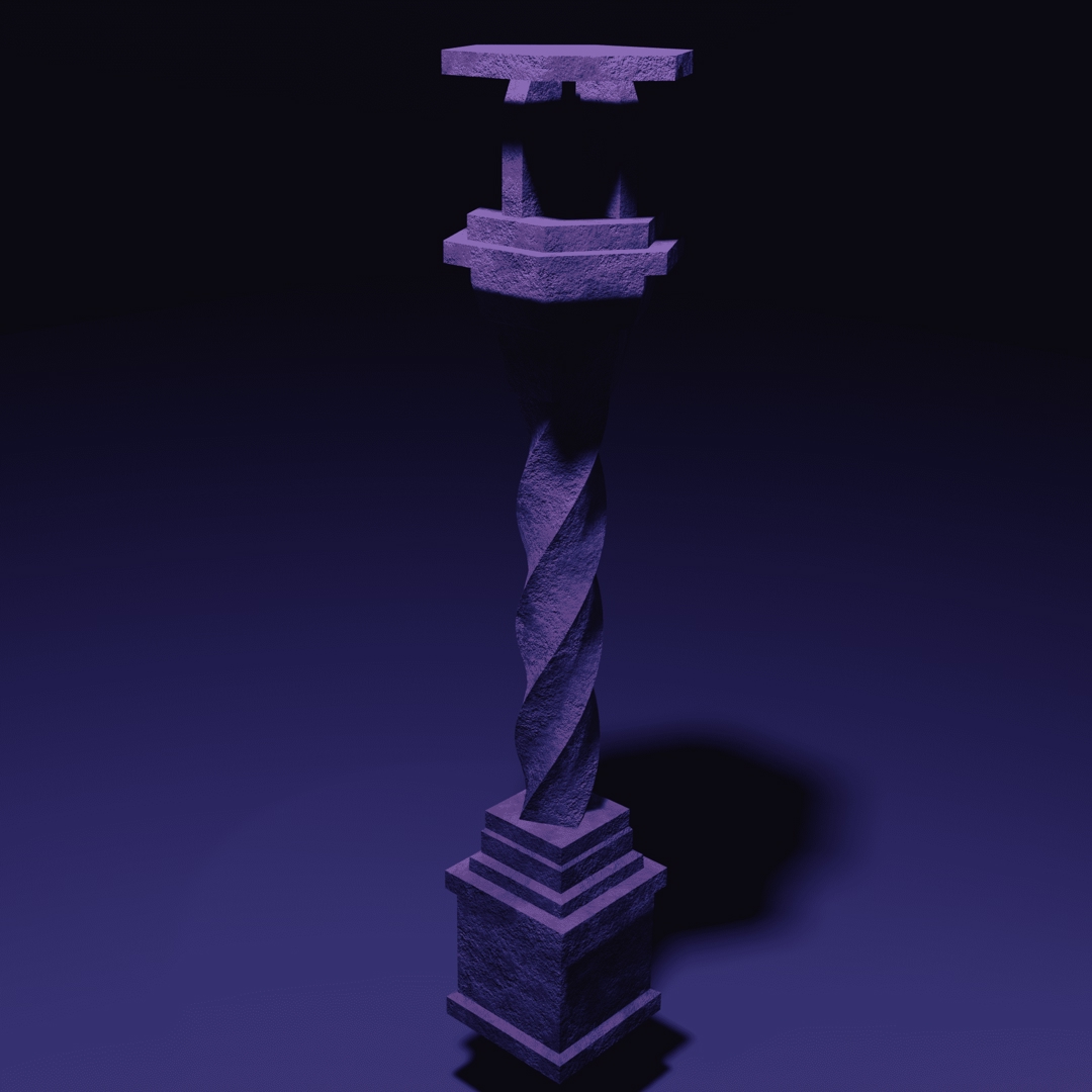 Image Pillar Spyral Ornament