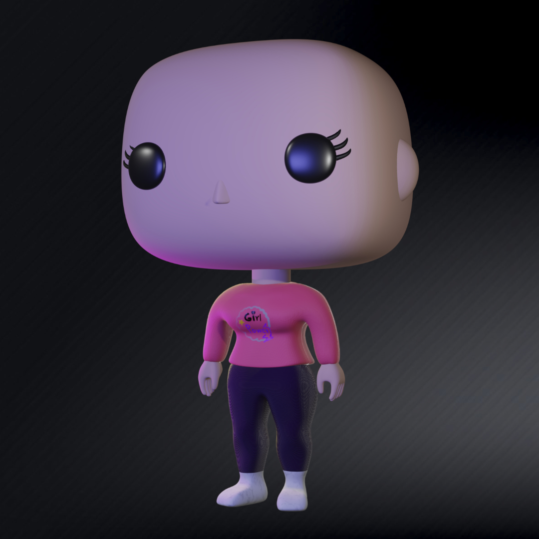 Image Free Funko Female Base Girl Power Shirt