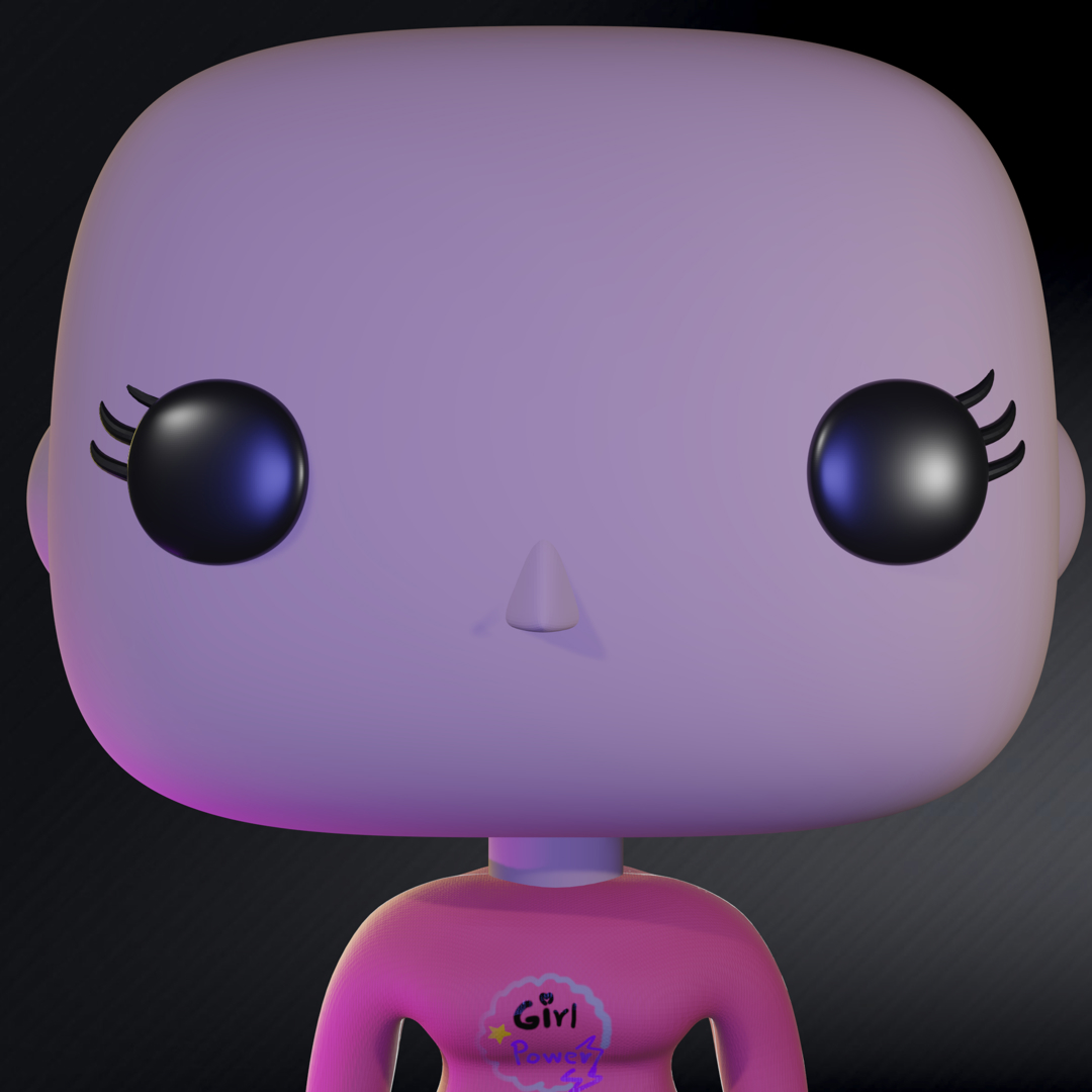 Image Free Funko Female Base Girl Power Shirt