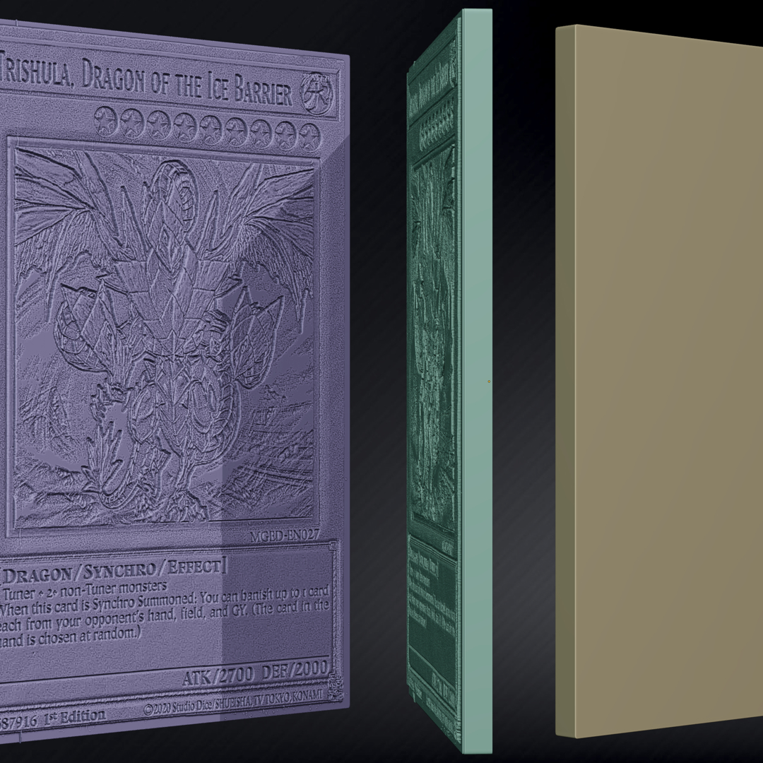 Image Trishula the dragon of the ice barrier / Yugioh Card | Yu-Gi-OH