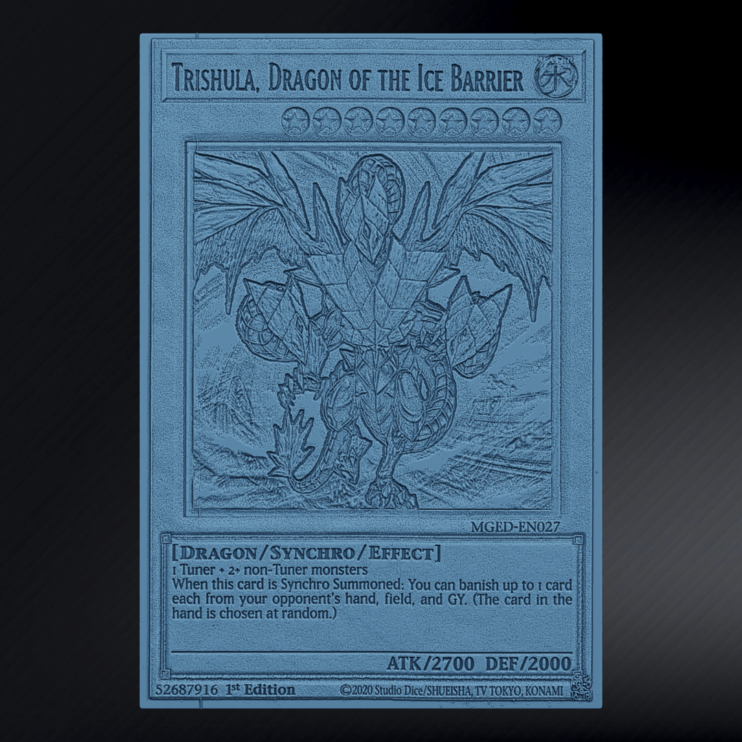Image Trishula the dragon of the ice barrier / Yugioh Card | Yu-Gi-OH