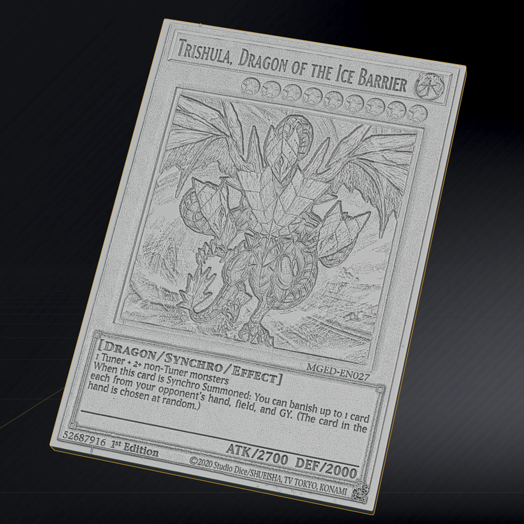 Image Trishula the dragon of the ice barrier / Yugioh Card | Yu-Gi-OH