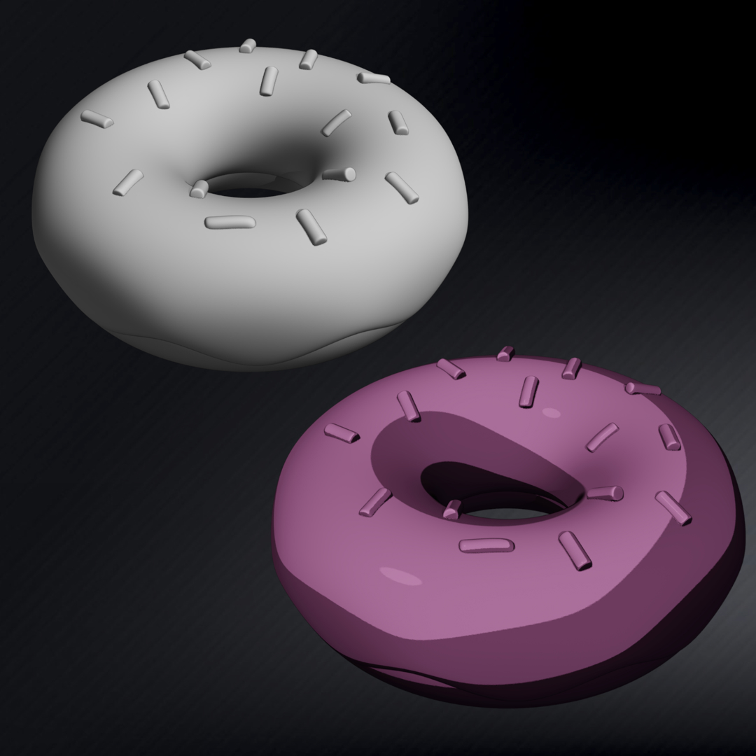 Image The Simpsons Donut, Pinky Glazed Donut With Sprinkles