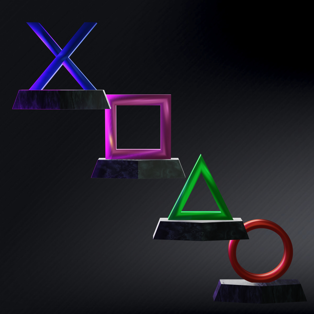 Image Play Station Icons, Buttons Alone And Base Version