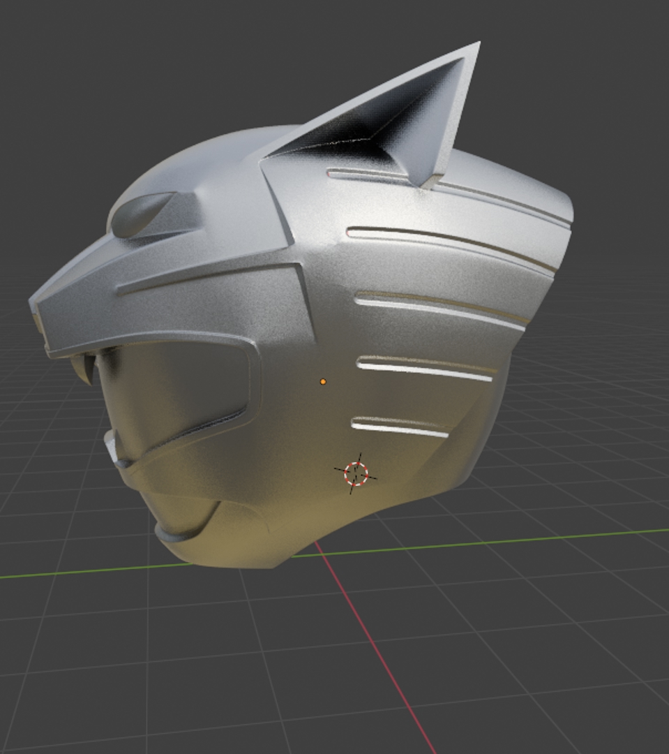 Image CASCO HELMET GAO SILVER/LUNAR WOLF - GAORANGER - WILD FORCE