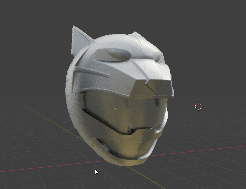 Image CASCO HELMET GAO SILVER/LUNAR WOLF - GAORANGER - WILD FORCE